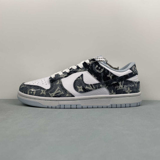 Nike Dunk Low x LV BLACK/GREY/WHITE