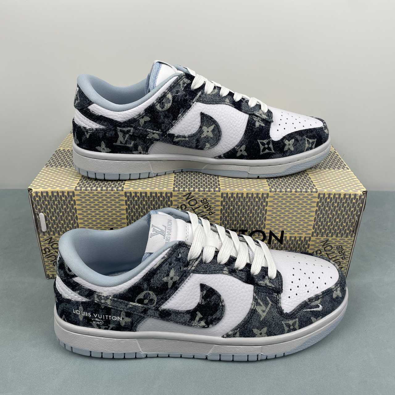Nike Dunk Low x LV BLACK/GREY/WHITE