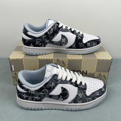 Nike Dunk Low x LV BLACK/GREY/WHITE
