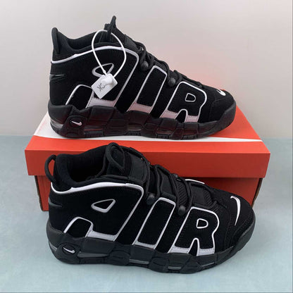 Nike Air More Uptempo Low BLACK/WHITE2