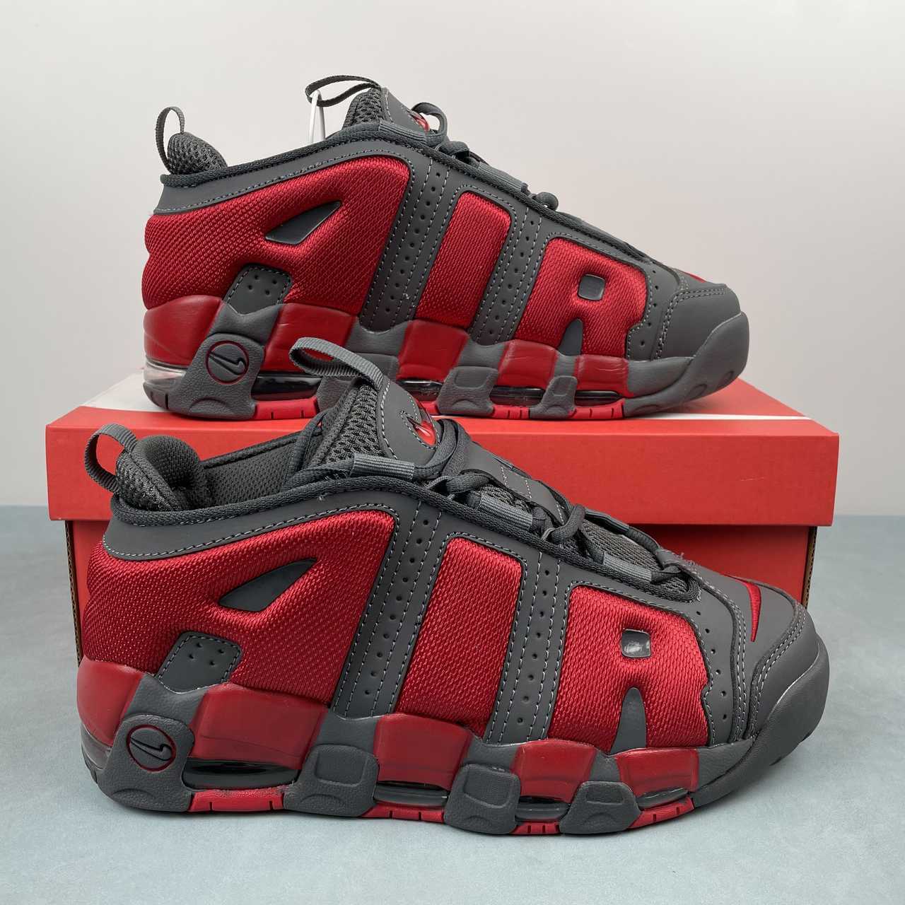 Nike Air More Uptempo Low GREY/RED