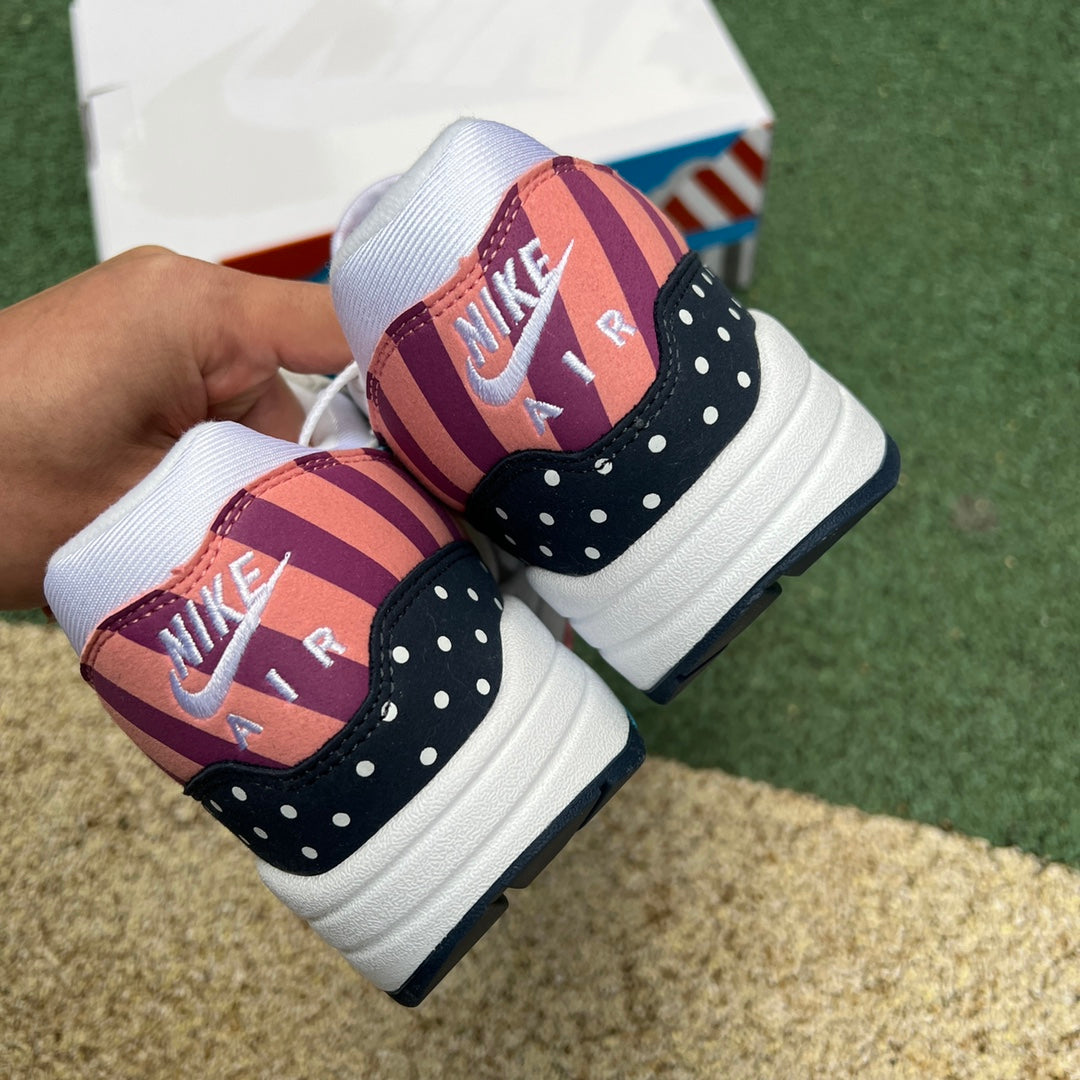 Parrra x Air Max 1 White multi-color