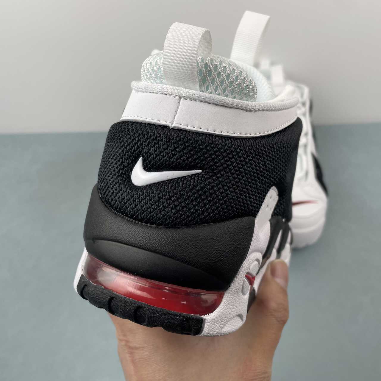 Nike Air More Uptempo Low WHITE/BLACK/RED